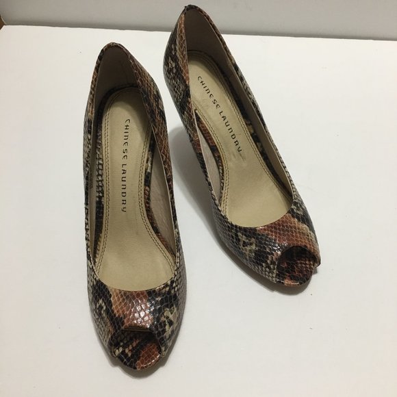 Chinese Laundry Peep Toe Heels Size 8.5 - Picture 3 of 10